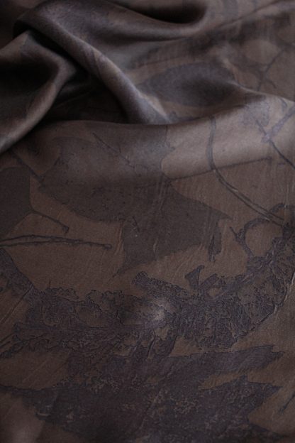SILK SCARF CHOCOLATE - Image 4