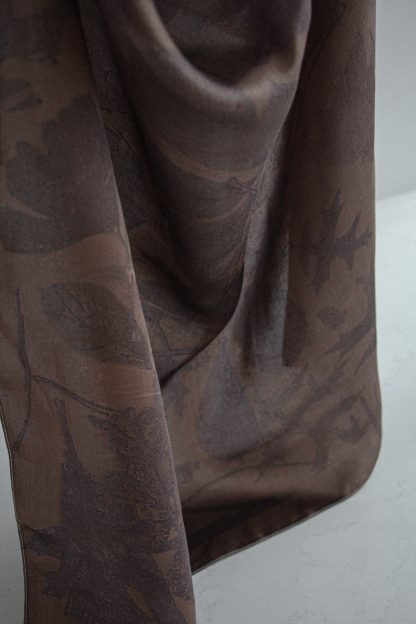 SILK SCARF CHOCOLATE - Image 5