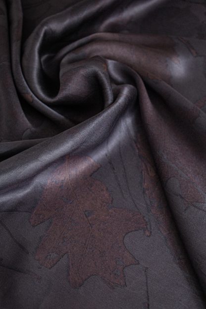 SILK SCARF PLUM - Image 2