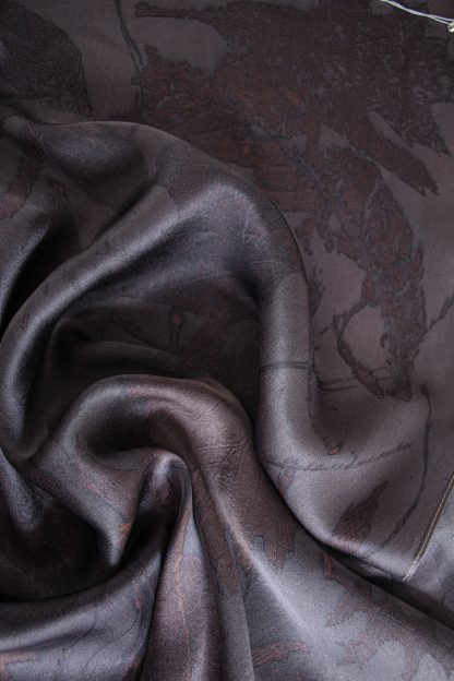SILK SCARF PLUM - Image 6